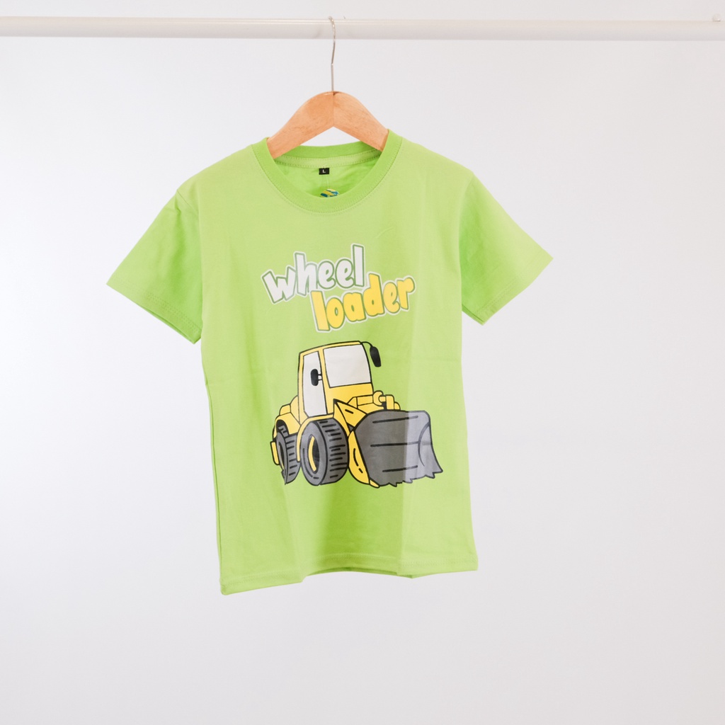 Kaos Anak Distro Karakter Whell Loader Stabillo 1-10 Tahun