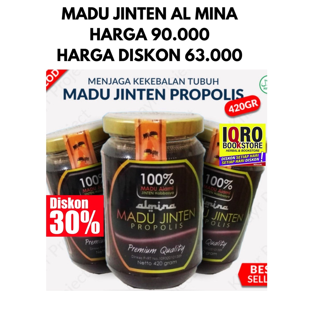 

Madu Jinten Propolis Almina 420gr Original Premium Quality