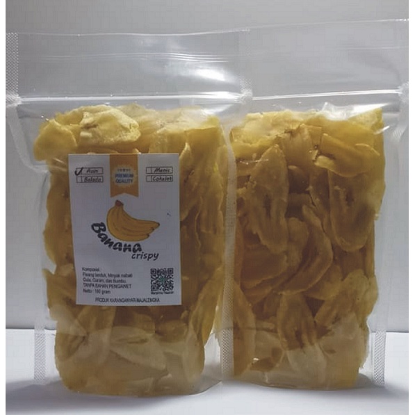 

Banana Crispy Keripik Pisang Tanduk 1 bungkus 160gram Original/Asin