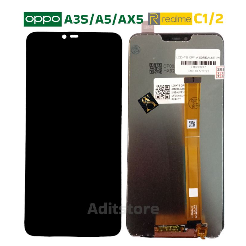 Lcd Touchsreen Oppo A3S / Realme 2 / C1 FULLSET