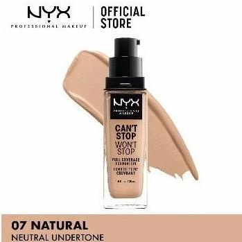 [PRODUK IE8D8] share in jar nyx cant stop wont stop full coverage foundation shade lengkap 0B0