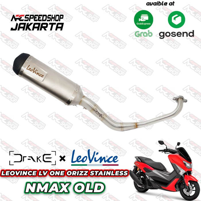 Knalpot Leovince Lv Orizz Stainless Header Drake R9 Yamaha Nmax Old #Original