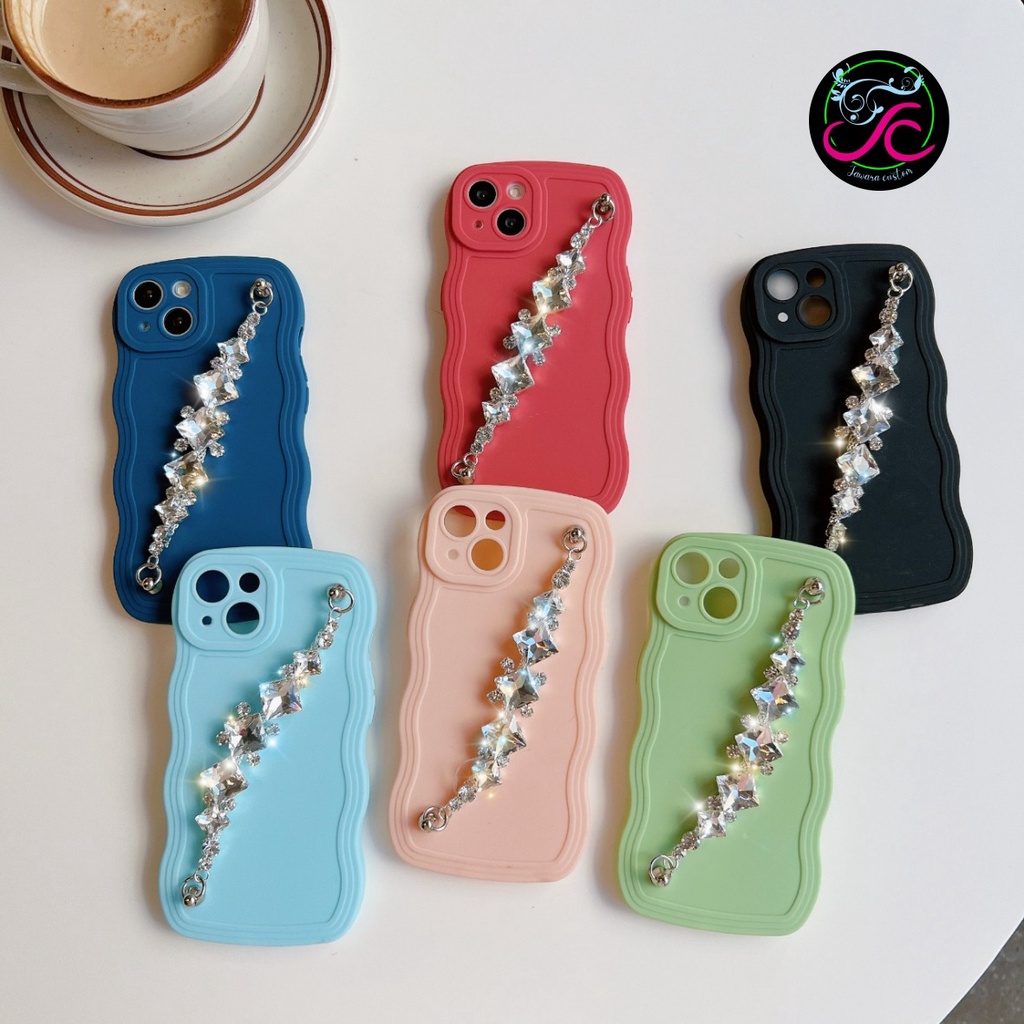 GC03 SOFTCASE GELOMBANG RANTAI DIAMOND FOR OPPO RENO 4F 5 5F 6 7 8 7Z 8Z JW5869