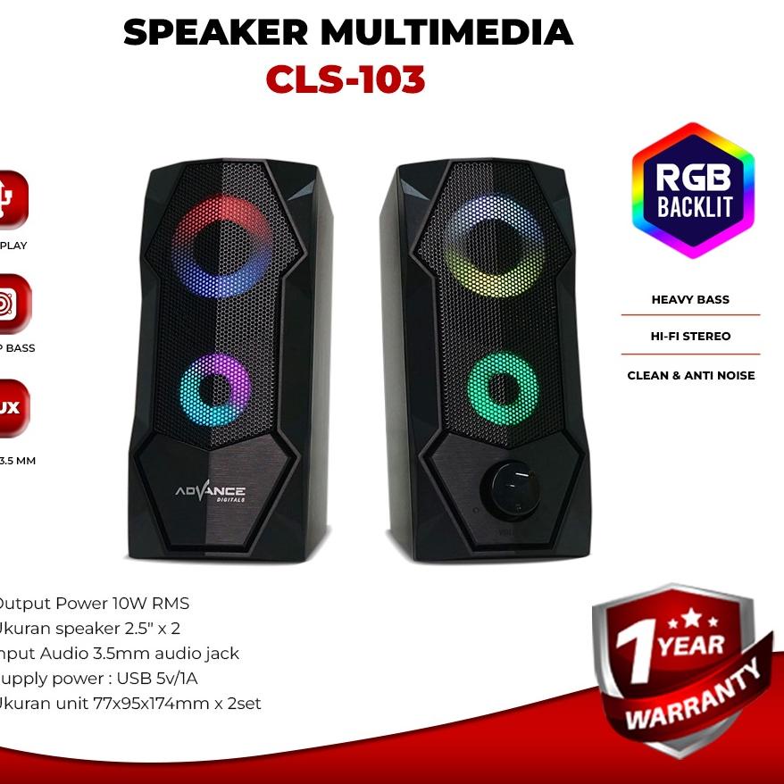 ◊ Gaming Speaker Advance CLS-103 RGB Gaming Speaker ♂