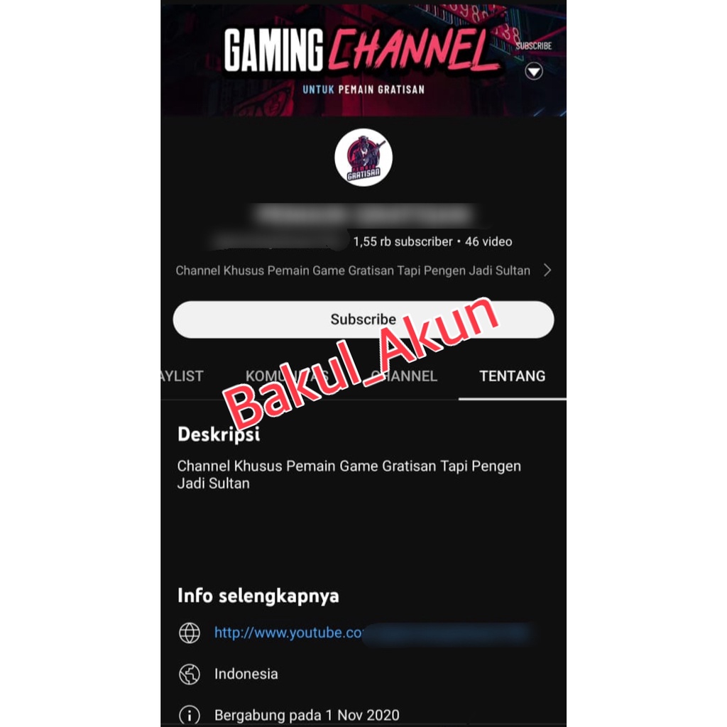 akun youtube belum monet akunyoutube tua lawas paket monetisasi 1000 subscriber jual channel premium