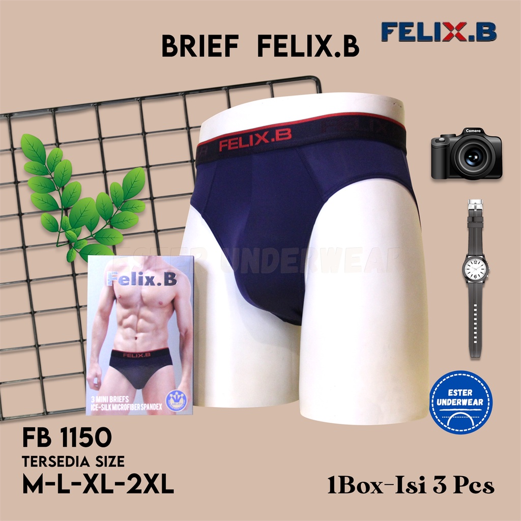 FELIX B Celana Dalam Pria FB 1150 1 Box Isi 3 Pcs