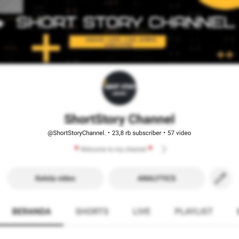 AKUN YOUTUBE 23.000 Subscriber (Artis Tt) Akun Tahun 2021