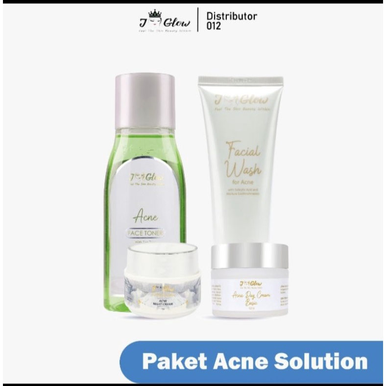 Jglow J-glow acne/cantik jglow/jglow skincare bpom/perawatan wajah aman/jglow best seller/skincare h
