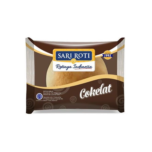 

SARI ROTI Roti Isi Cokelat 70 g