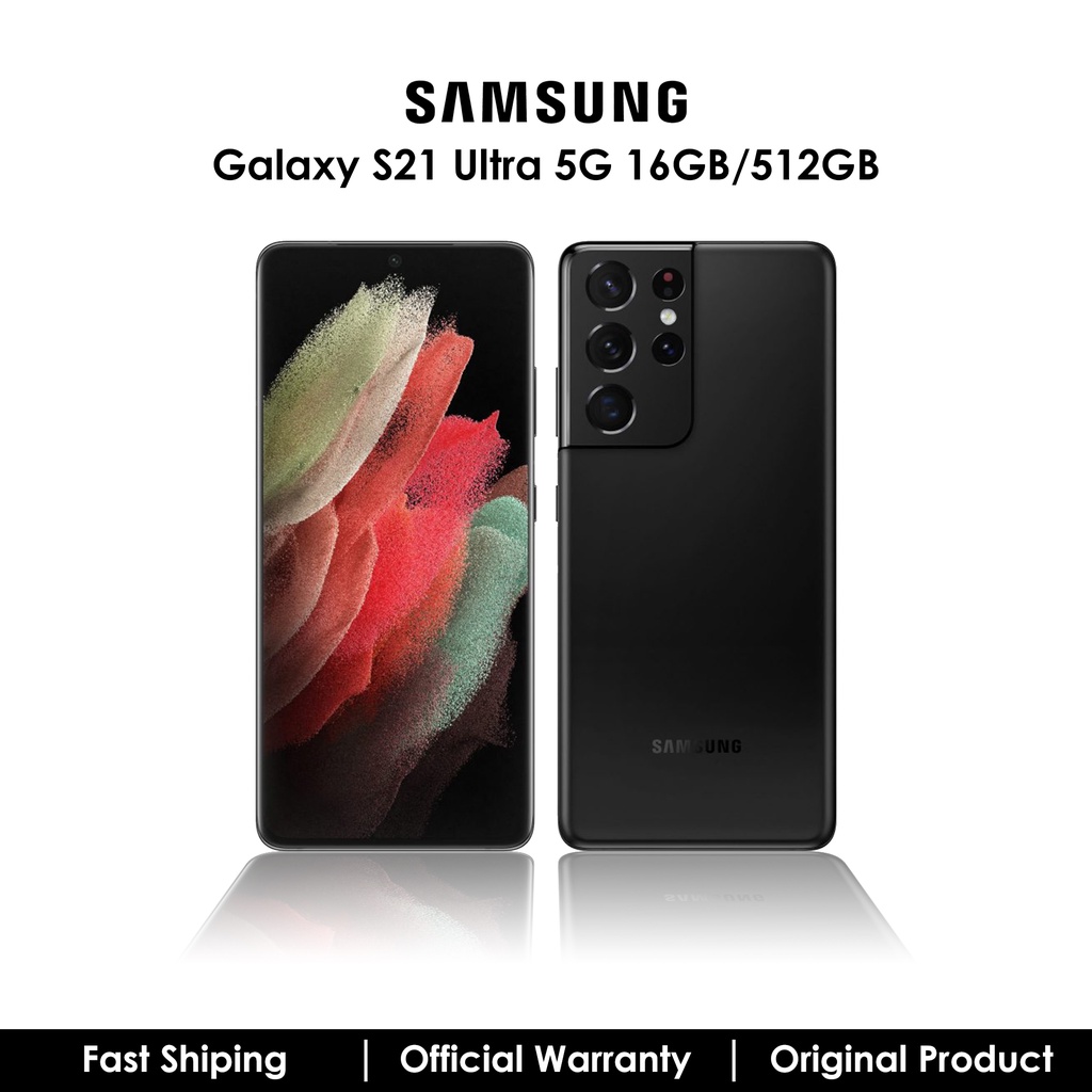 Samsung Galaxy S21 Ultra 16GB/512GB Original Garansi Resmi Kondisi 99,99% Mulus No Lecet / Hp Second Bergaransi / Ultra S21 / HP RAM 16GB / Samsung S21 Ultra Bekas