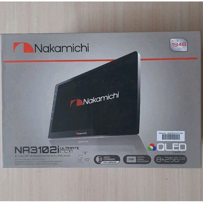 Head Unit Android 9&quot; / 10&quot; Nakamichi Ultimate Ram 8GB + ROM 256GB