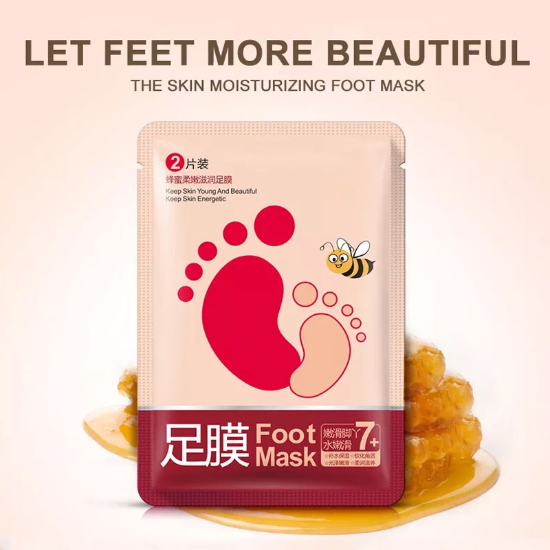 DBEST - [ BISA COD ] EFERO Foot Mask Masker Kaki Pengelupas Kulit Mati &amp; Perawatan kaki Tumit Kering dan Pecah2