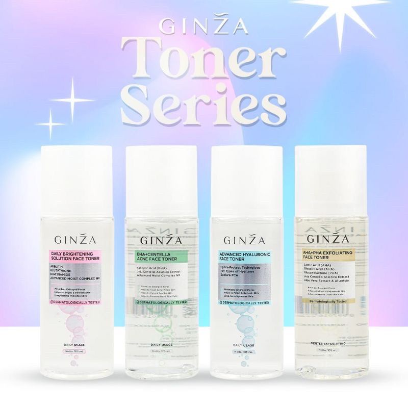 Ginza Face Toner Daily Brightening Solution  105ml | PINK