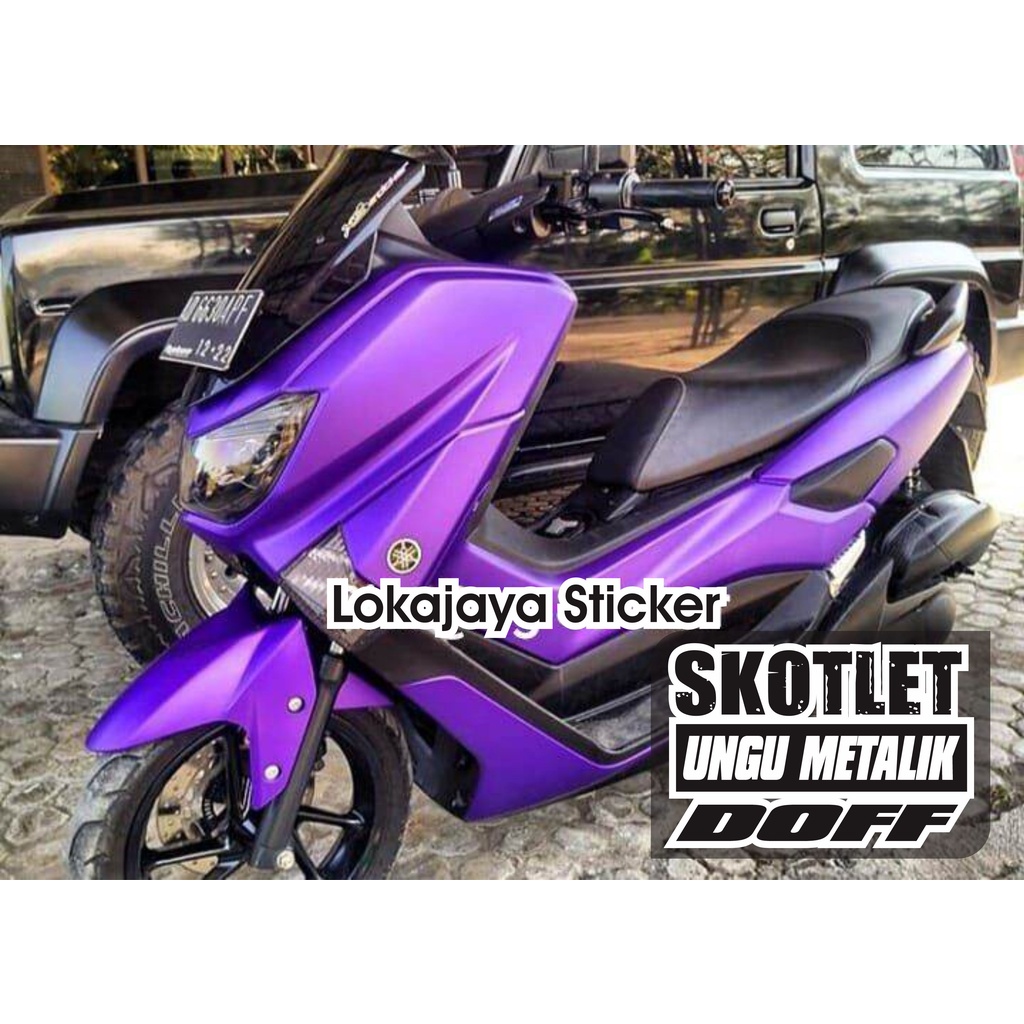 SKOTLET STICKER UNGU METALIK DOFF SATIN