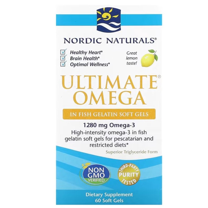 SALE Nordic Naturals Ultimate Omega 1280mg 60gel Kesehatan Jantung Dan Otak ORI USA