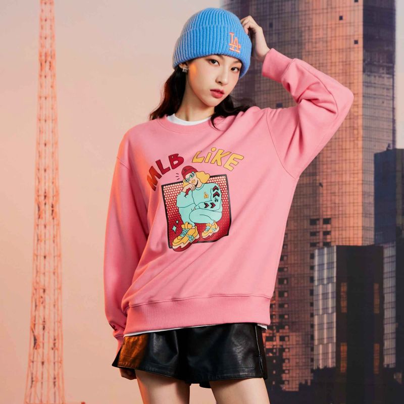 ML** cartoon oversized sweatshirt