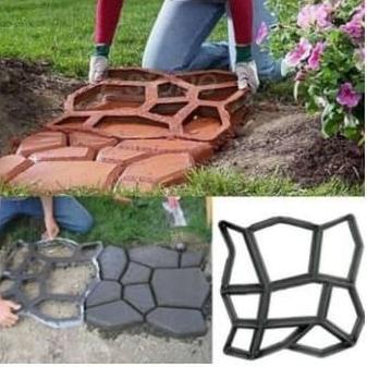 Cetakan Semen Batu Mold Semen Jalan Paving Block Conblock Taman Garden