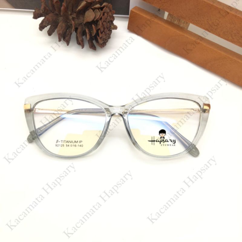 Frame Kacamata Minus Wanita 92125 Antiradiasi Blueray | Anti UV Photocromic dan Bluecromic