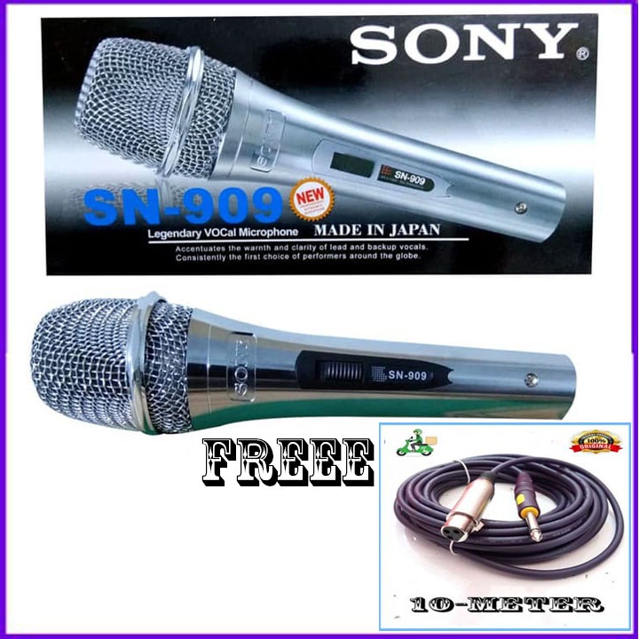 MIC KABEL SONY SN-909 MURAH BERKUALITAS + KABEL MIC 10M MANTAP