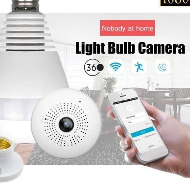 SIA304 CCTV BOHLAM LAMPU IP CAMERA V380 CCTV LAMPU WIFI WIRELESS MURAH CCTV IP PANORAMIC V380 COD ++