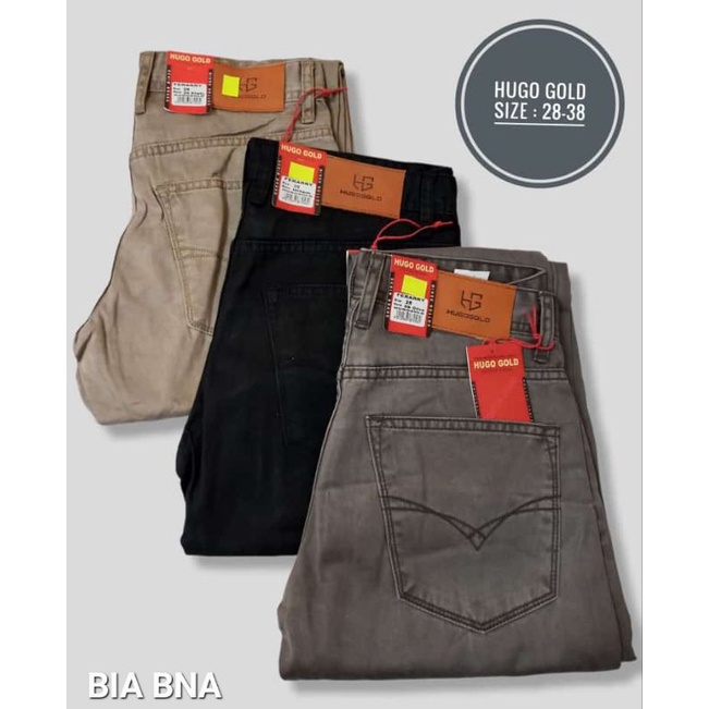 Celana Katun Standar Hugo Gold