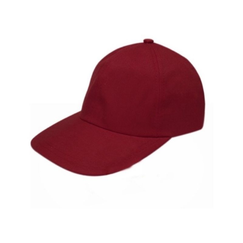 [PART 1] COD Topi Baseball Sport  Bordir / Topi Bucket Polos Pria / Wanita Distro Korea-Merah Polos