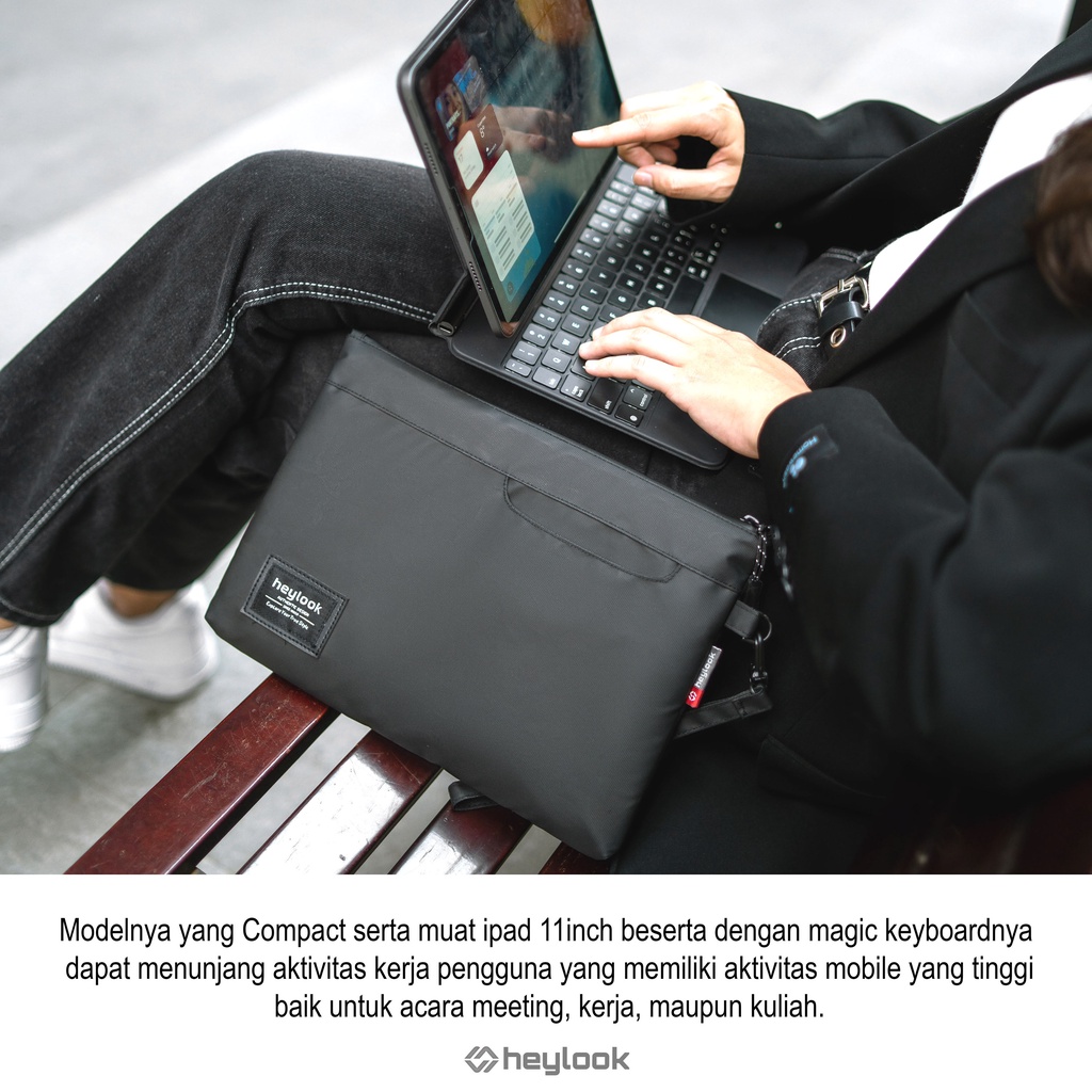 HEYLOOK Project - Hand Bag ROYCE 3.0 (Ipad 11in) Pouch Bag Clutch Bag Pria Wanita Waterproof Anti Air