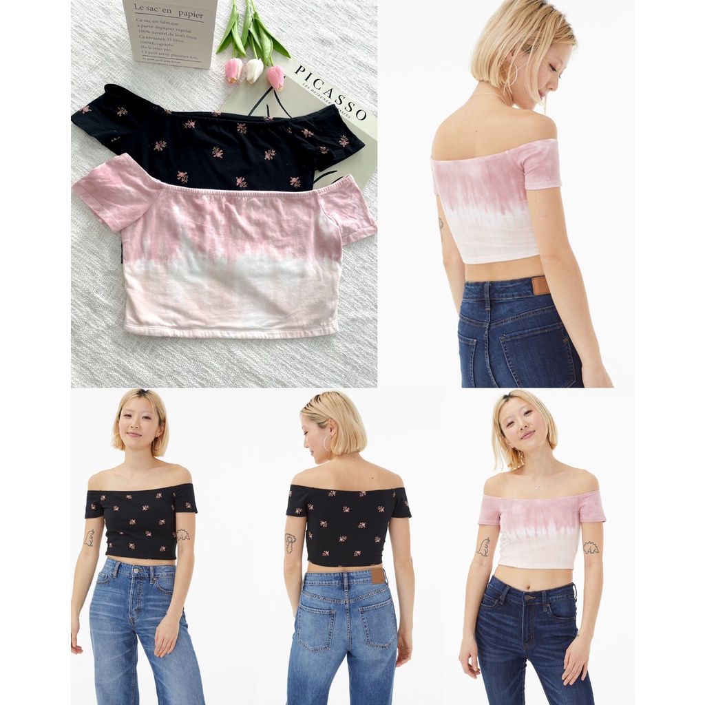 Aeropostale Off Shoulder Crop Top