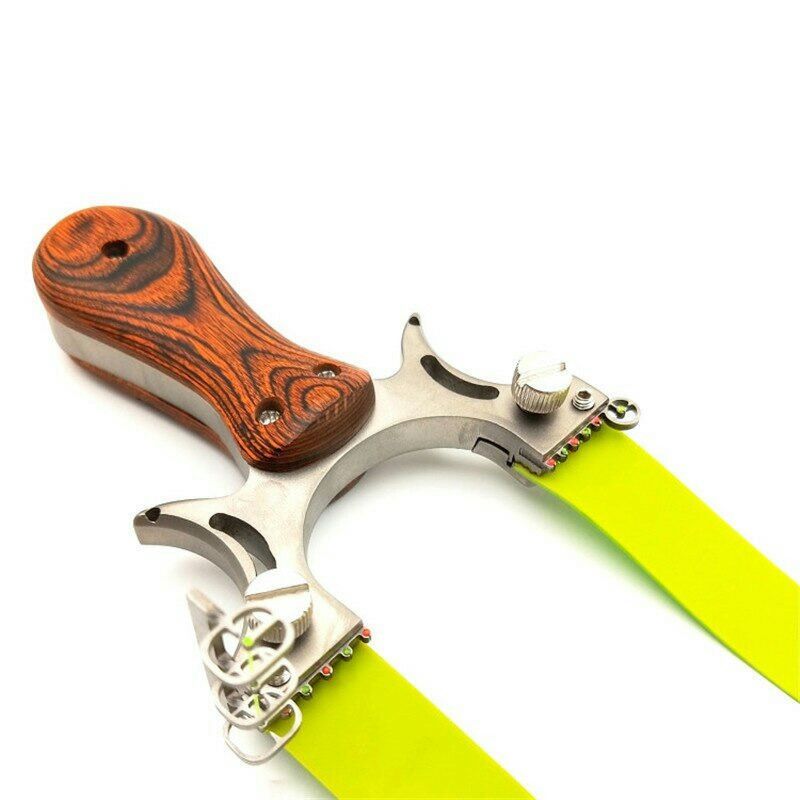 Ketapel Metal Slingshot Hunting Catapult p1125 Brown