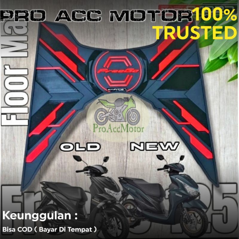 Karpet Freego 125 New Karpet alas pijakan kaki Freego 125 Bordes New Freego 125 Stepfloor Yamaha Freego 125 2022 (BISA COD)