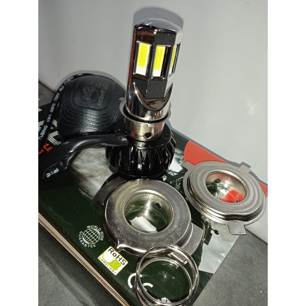 [WERACE] LED 3 SISI &amp; LED 6 SISI LAMPU DEPAN (HEADLAMP) 30WATT &amp; 36 WATT 2 MODE (JAUH, DEKAT), 3 KABEL (H4/H6) TERANG BERKUALITAS