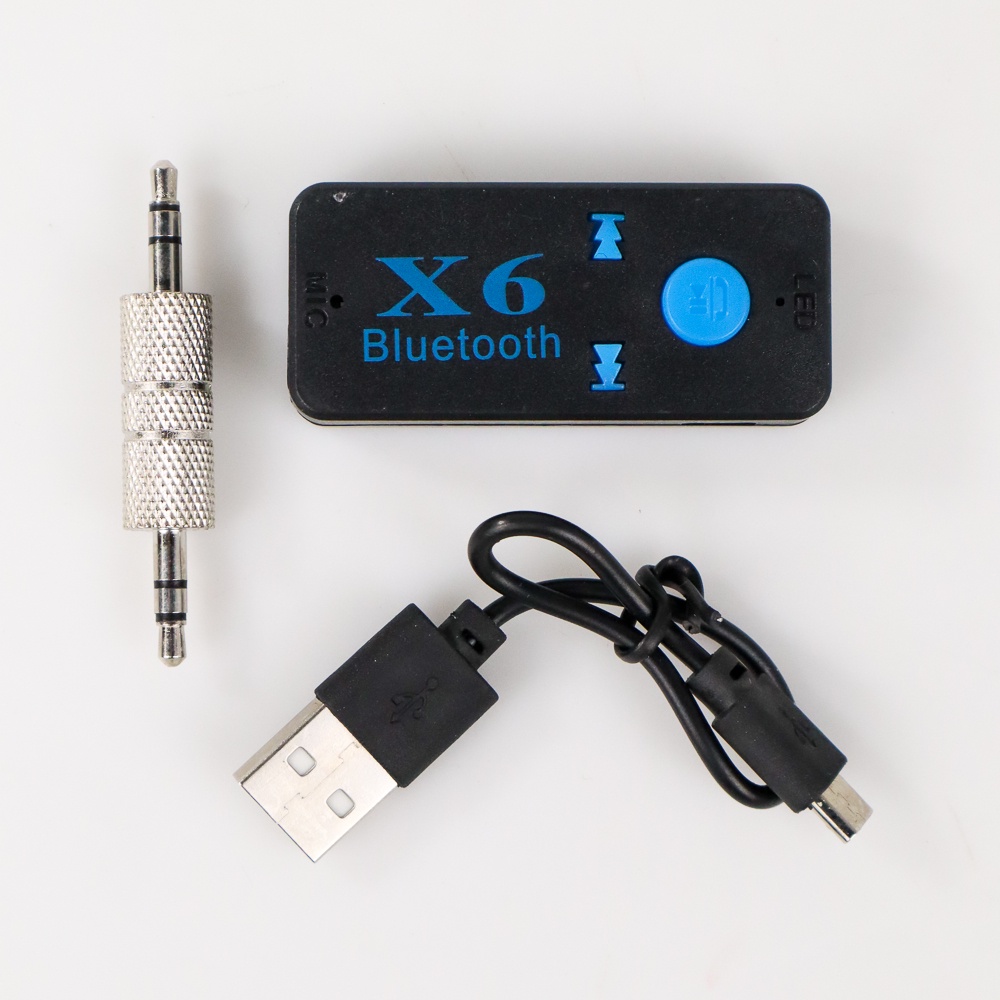 Bluetooth 5.0 Aux Audio Receiver Mobil 2.4 GHz - X6 - Black