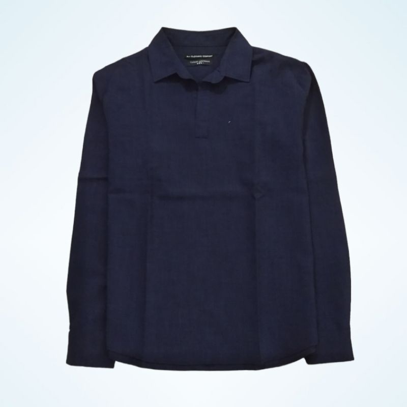 KEMEJA LENGAN PANJANG OPEN COLAR NJ CLOTHING