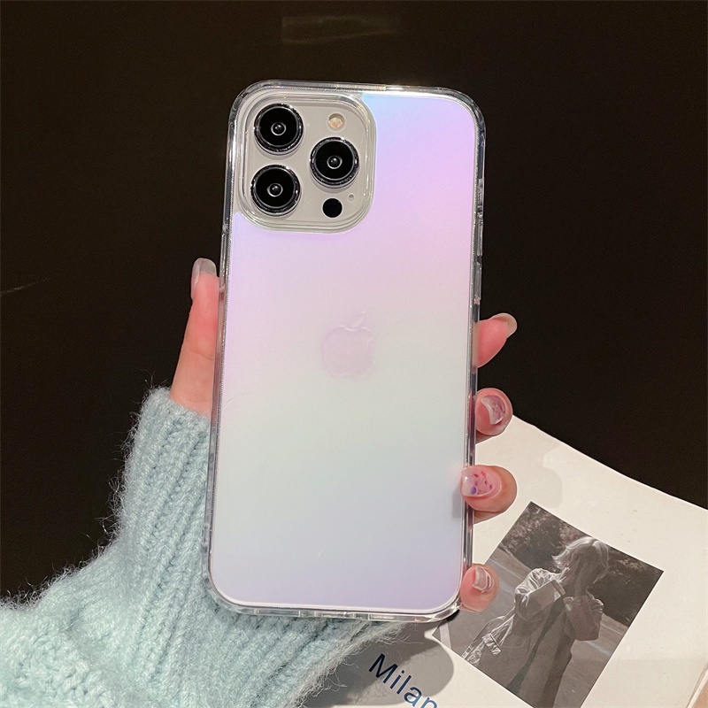 IPHONE Shining Glitter Clean Case Bening Bling Untuk Iphone14 13 Pro Max 11xr Xs8 7 Plus 6S 12 Pro Max Transparan Lembut TPU Shockproof Cover