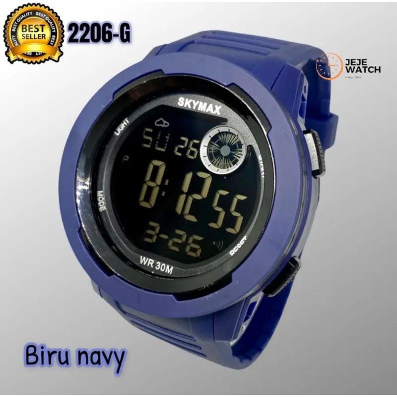 Jam tangan pria skymax 2206-G Digital FREE BOX