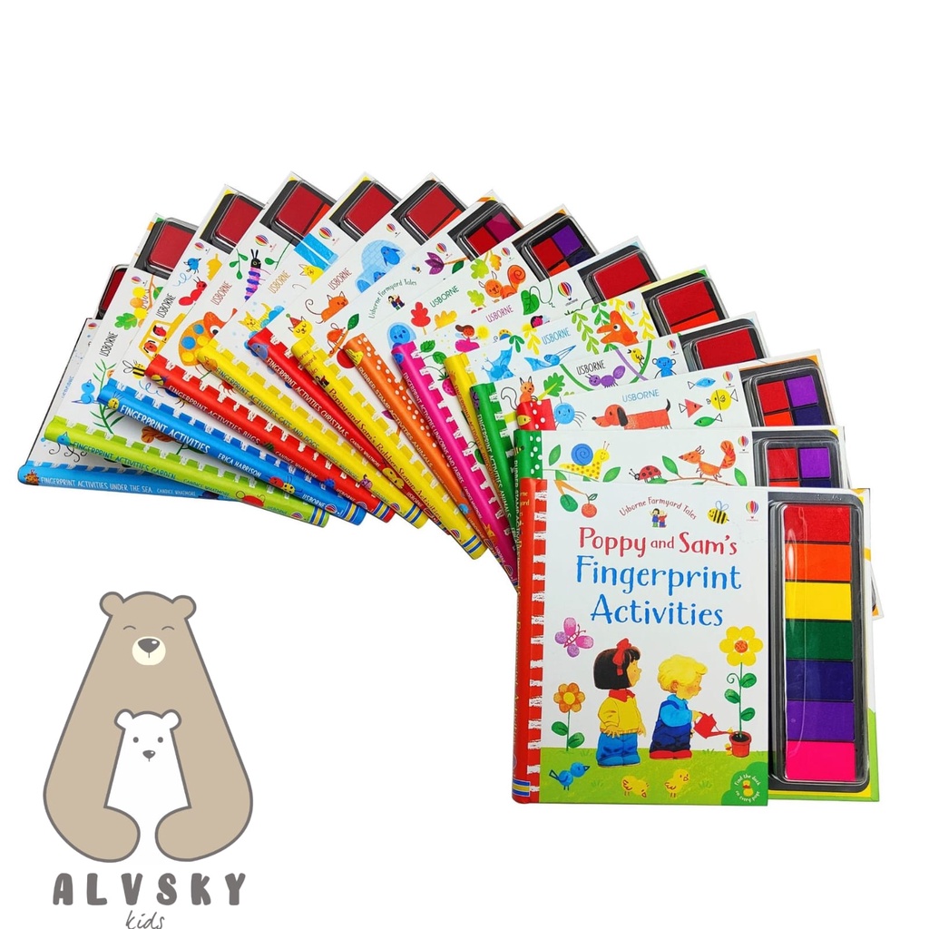 FINGERPRINT RUBBERSTAMP ACTIVITIES / BUKU AKTIVITAS EDUKASI ANAK USBORNE