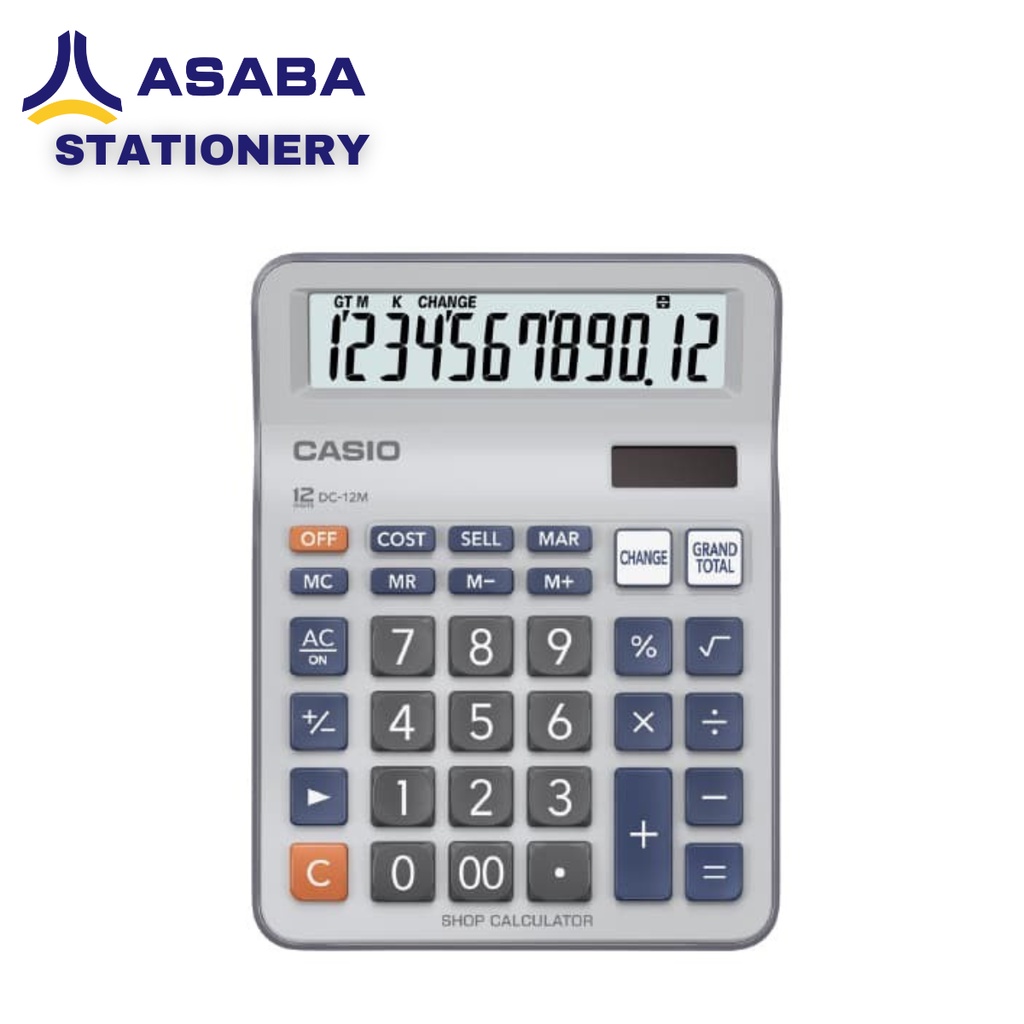 Asaba Stationery - Kalkulator Dagang Casio DC-12M