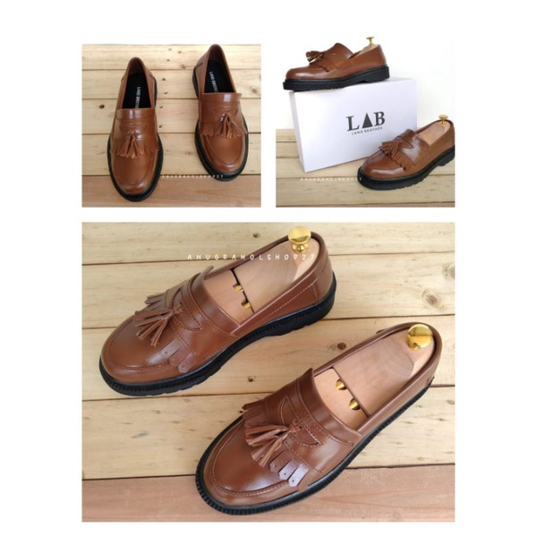 Sepatu Loafer Coklat - Docmart Coklat Pria - Sepatu Slip On Pria