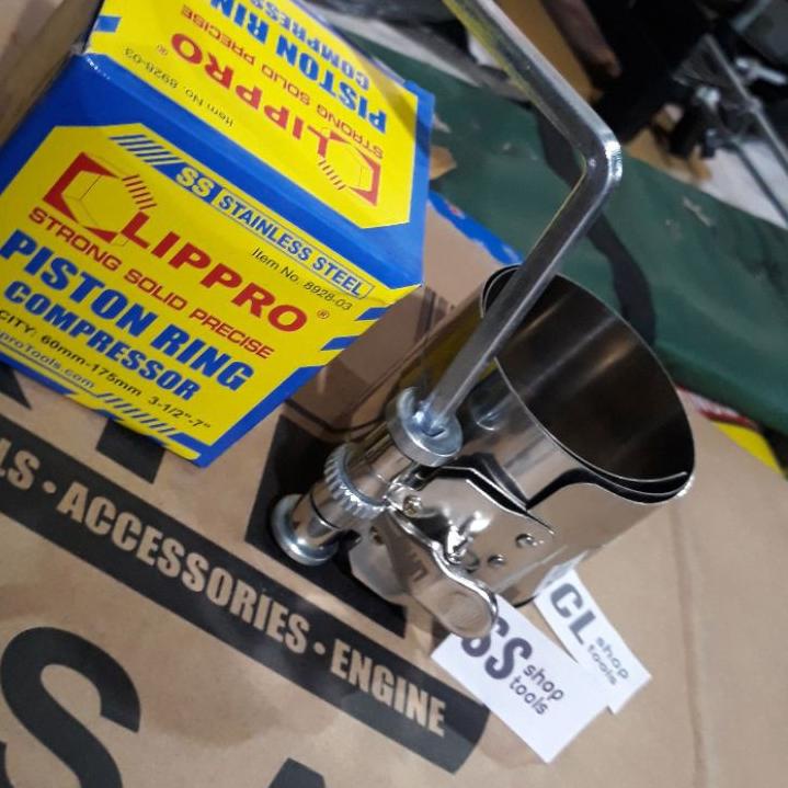 Jual KUNCI PISTON RING COMPRESSOR 3in alat press pasang ring piston seher pres kompresor