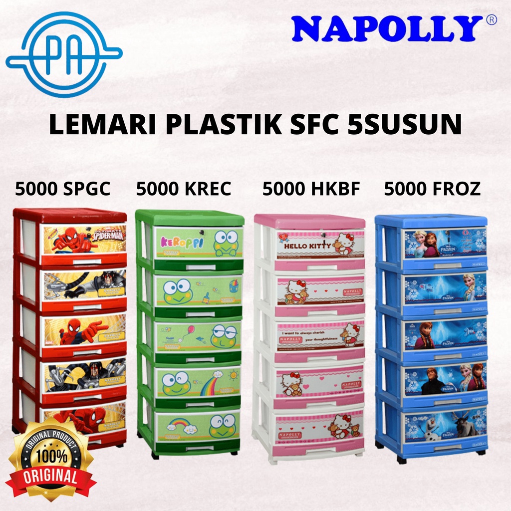 LEMARI PLASTIK NAPOLLY LACI SFC 5000 FROZ / SFC 5000 KREC / SFC 5000 HKBF / SFC 5000 SPGC