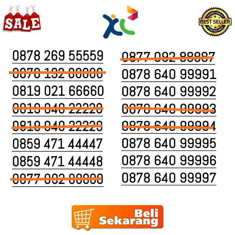 Nomor XL Triple Cantik