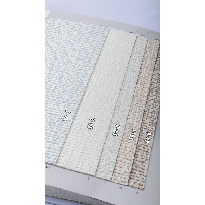 WALLPAPER DINDING POLOS FOAM EMBOS CREAM MODERN SEN