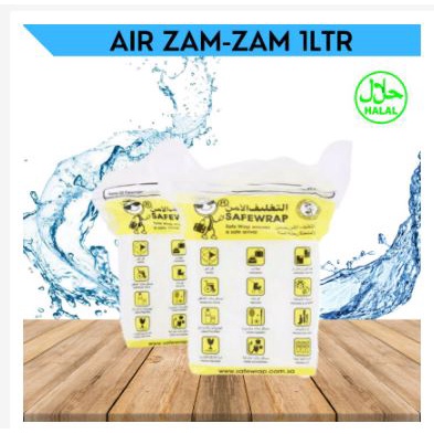 Air zam zam 1L 1Liter / Air zam-zam / Air zamzam / Air zam - zam ASLI