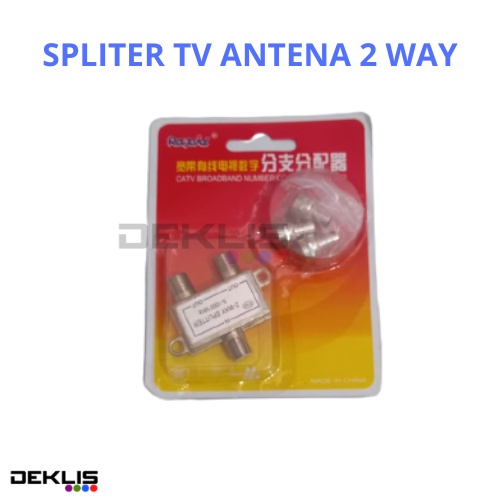Spliter 2 Way Rapid Spliter Antena TV Pembagi Cabang Kabel Antena