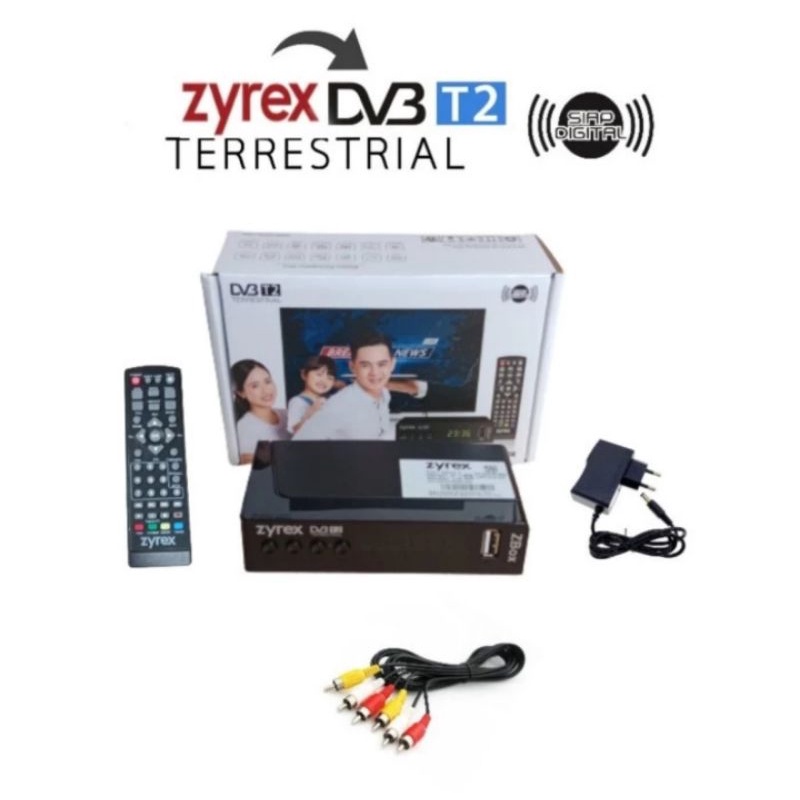 STB SET TOP BOX ZYREX DVB T2 TV DIGITAL