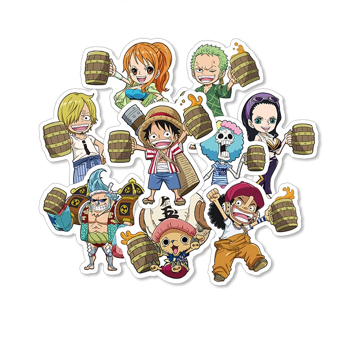 

Stiker pack One Piece STAMPEDE MOVIE isi 9 pcs Bahan Vinil Tahan Air Waterproof