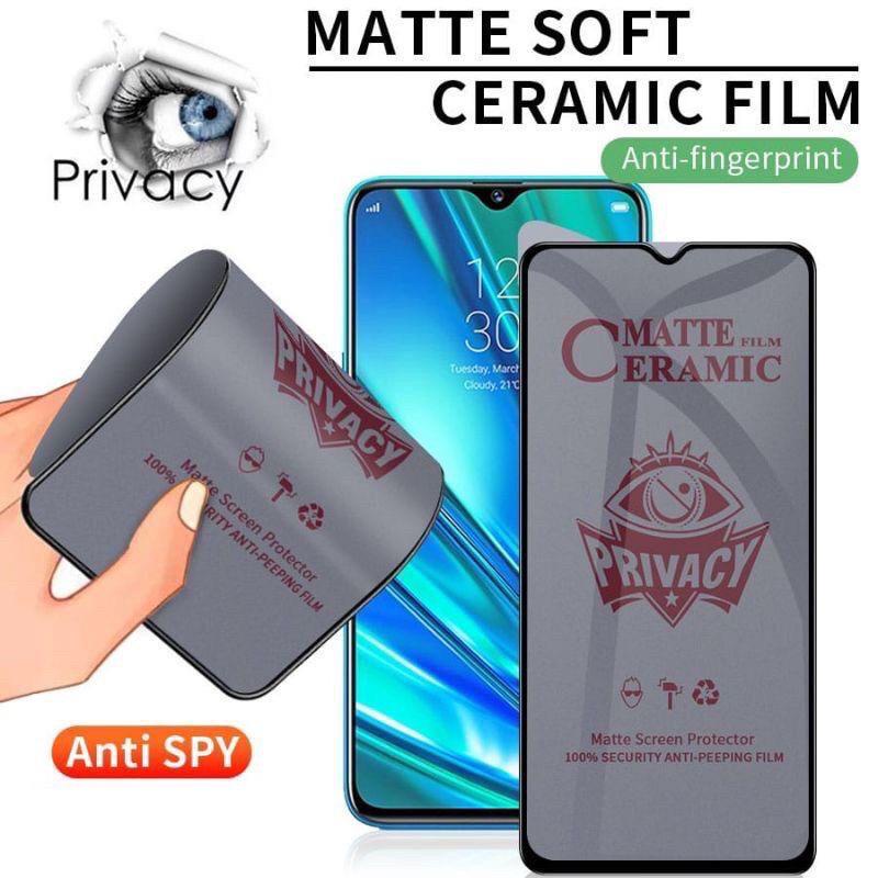 Ceramic Matte Spy Oppo A54 A74 A78 A94 A95 A5s A7 A33 A37 A1 A1k A3 A3s A5 Anti Gores Tg