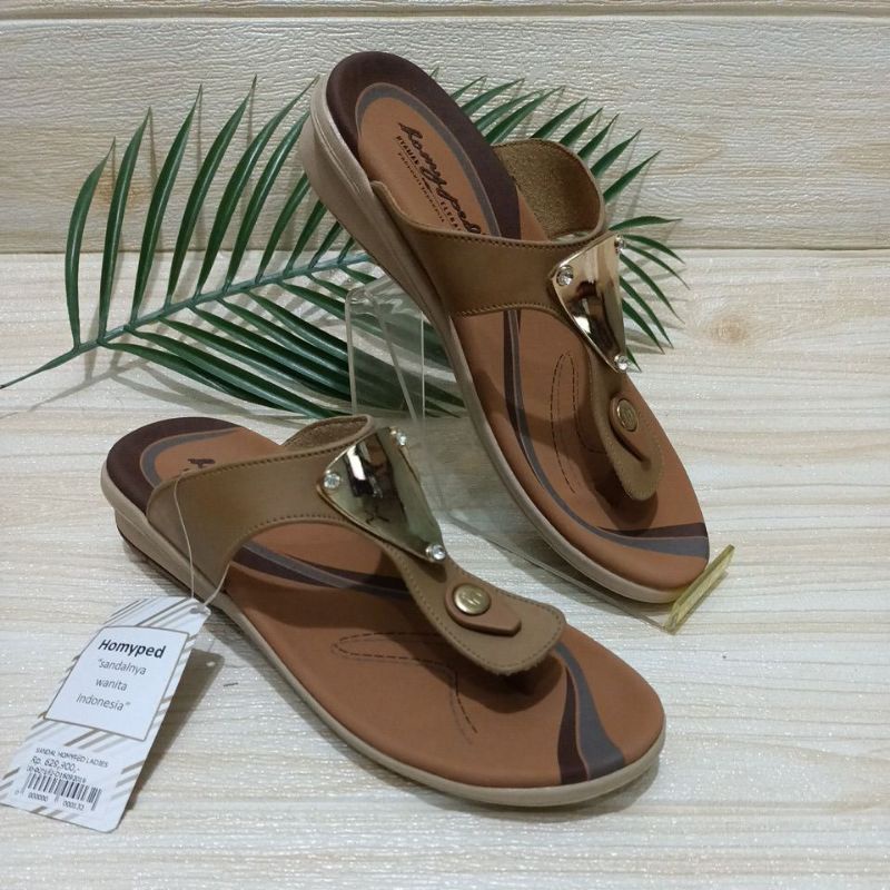 HOMYPED SANDAL FLAT WANITA CATALINA N41 MOKA