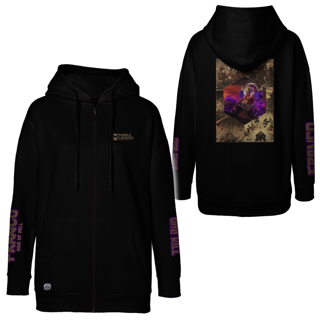 sweater hoodie zipper mobile franco legend sinematik ukuran normal, jumbo dan oversize M-5XL Ready