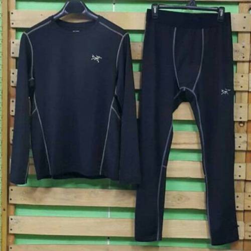 Set Baju Olaraga Pria Arcterix Long Sleeve itam